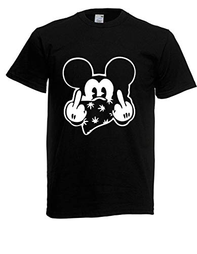 T-Shirt - Mouse Fuck You (Schwarz, L) von Textilhandel Hering