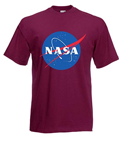 T-Shirt - NASA Logo (Bordeaux, M) von Textilhandel Hering