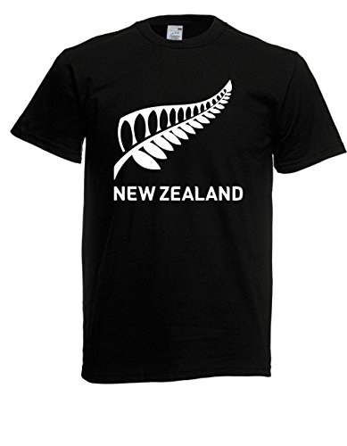 T-Shirt - New Zealand (Schwarz, 3XL) von Textilhandel Hering