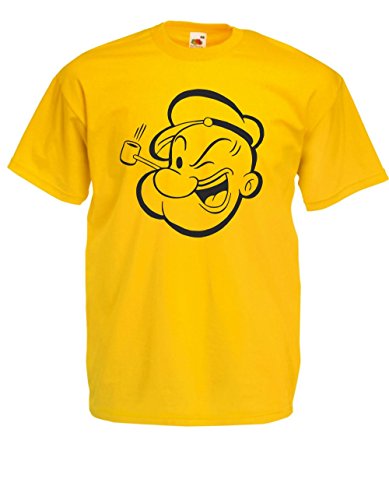 T-Shirt - Popeye (Gelb, XL) von Textilhandel Hering