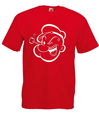 T-Shirt - Popeye (Rot, L) von Textilhandel Hering