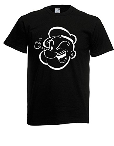 T-Shirt - Popeye (Schwarz, L) von Textilhandel Hering