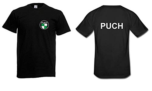 T-Shirt - Puch (Schwarz, XXL) von Textilhandel Hering