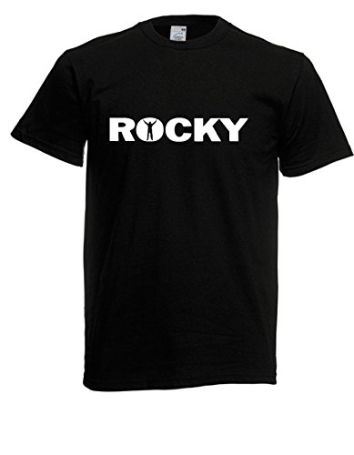 T-Shirt - Rocky (Schwarz, XXL) von Textilhandel Hering