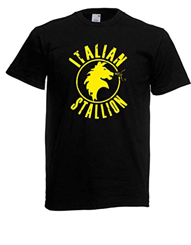 T-Shirt - Rocky Italian Stallion (Schwarz, L) von Textilhandel Hering