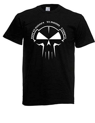 T-Shirt - Rotterdam Terror Corps (Schwarz, 4XL) von Textilhandel Hering