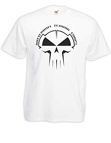 T-Shirt - Rotterdam Terror Corps (Weiß, M) von Textilhandel Hering