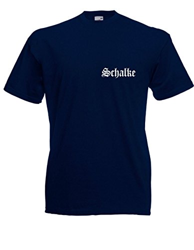 T-Shirt - Schalke (Navy, XL) von Textilhandel Hering
