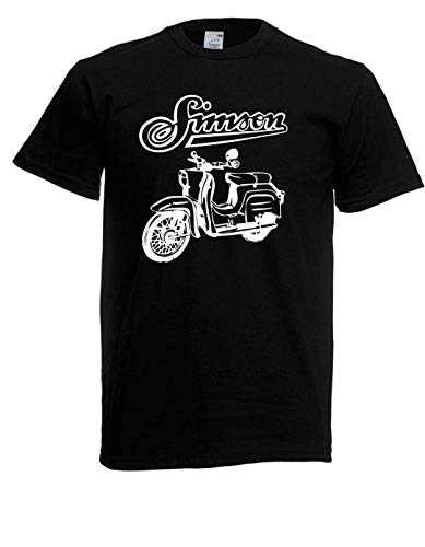 T-Shirt - Simson + Schwalbe (Schwarz, L) von Textilhandel Hering