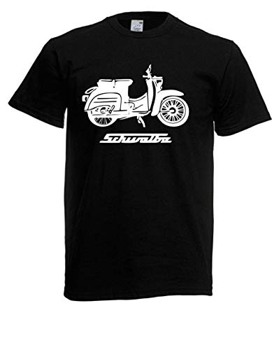 T-Shirt - Simson Schwalbe (Schwarz, L) von Textilhandel Hering