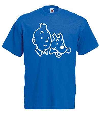 T-Shirt - Tim und Struppi (Blau, S) von Textilhandel Hering