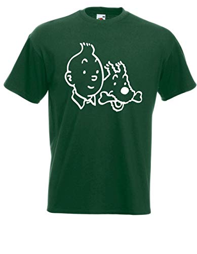 T-Shirt - Tim und Struppi (Grün, L) von Textilhandel Hering