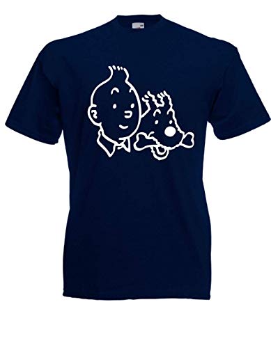 T-Shirt - Tim und Struppi (Navy, L) von Textilhandel Hering