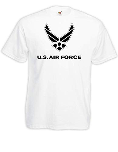 T-Shirt - US Army Airforce Militär (Weiß, M) von Textilhandel Hering