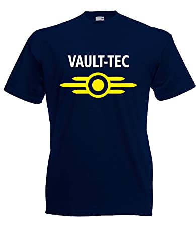 T-Shirt - Vault-Tec (Navy, XL) von Textilhandel Hering