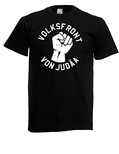T-Shirt - Volksfront von Judäa (Schwarz, XL) von Textilhandel Hering