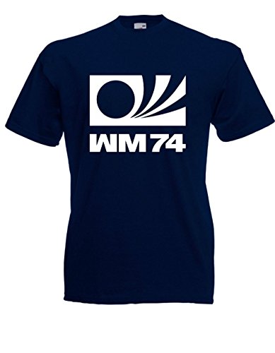 T-Shirt - WM 1974 (Navy, L) von Textilhandel Hering