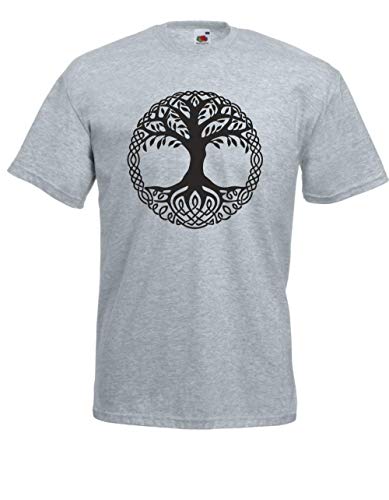 T-Shirt - Yggdrasil (Grau, L) von Textilhandel Hering