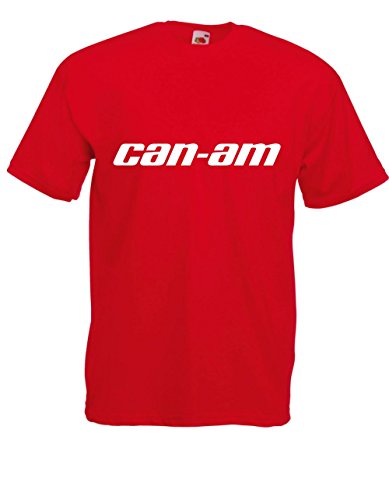 T-Shirt - can-am (Rot, M) von Textilhandel Hering