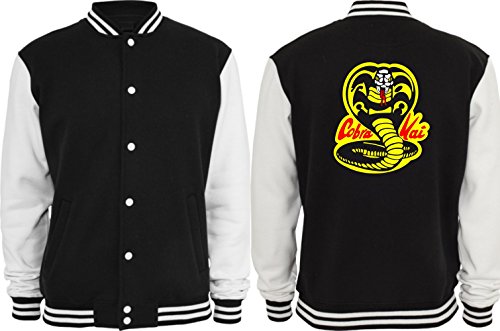 Textilhandel Hering Collegejacke - Cobra Kai (Schwarz/Weiß, M) von Textilhandel Hering