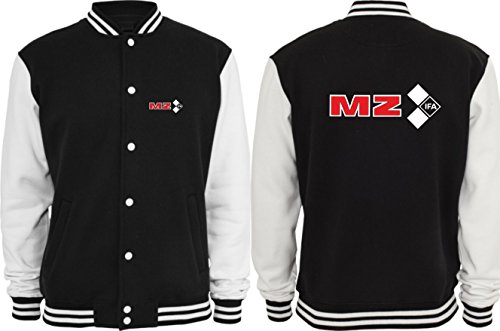 Textilhandel Hering Collegejacke - MZ (Schwarz/Weiß, 3XL) von Textilhandel Hering