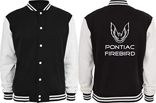 Textilhandel Hering Collegejacke - Pontiac Firebird (Schwarz/Weiß, L) von Textilhandel Hering