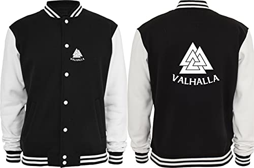 Textilhandel Hering Collegejacke - VALHALLA Viking Wikinger Odin Thor Wodan Ragnar Vikings Motiv (L) von Textilhandel Hering