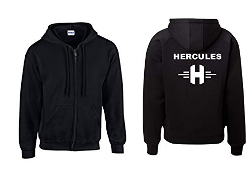Textilhandel Hering Jacke - Hercules Logo + Schriftzug (Schwarz, XL) von Textilhandel Hering