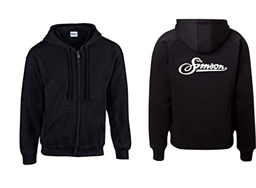 Textilhandel Hering Jacke - Simson Schrift (Schwarz, XL) von Textilhandel Hering