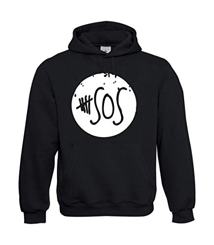 Textilhandel Hering Kapuzenpullover - 5SOS 5 Seconds of Summer (Schwarz, XL) von Textilhandel Hering