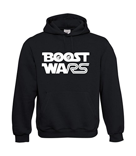 Textilhandel Hering Kapuzenpullover - Boost Wars Fun (Schwarz, 4XL) von Textilhandel Hering