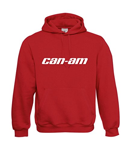Textilhandel Hering Kapuzenpullover - Can am (Rot, M) von Textilhandel Hering