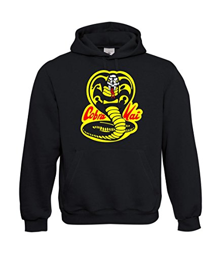 Textilhandel Hering Kapuzenpullover - Cobra Kai TV (Schwarz, 3XL) von Textilhandel Hering