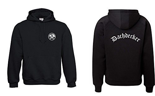 Textilhandel Hering Kapuzenpullover - Dachdecker Fun (Schwarz, L) von Textilhandel Hering