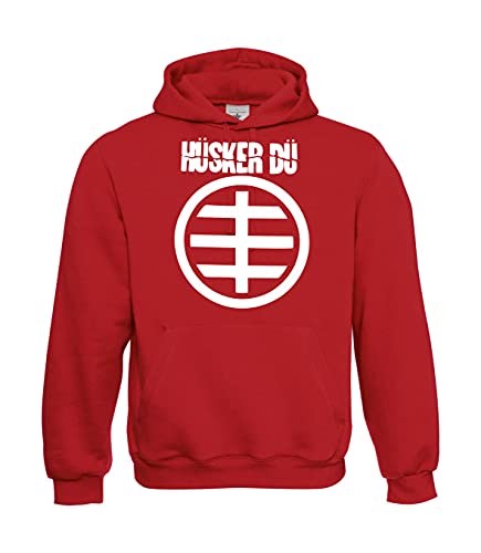 Textilhandel Hering Kapuzenpullover - Hüsker Dü (Rot, L, l) von Textilhandel Hering