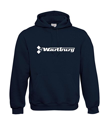 Textilhandel Hering Kapuzenpullover - IFA Wartburg DDR (Navy, L) von Textilhandel Hering