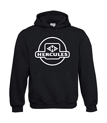 Textilhandel Hering Kapuzenpullover - Mofa Moped Hercules (Schwarz, M) von Textilhandel Hering