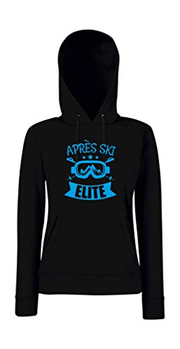 Textilhandel Hering Kapuzenpullover für Frauen - Apres Ski Elite (Schwarz, S) von Textilhandel Hering