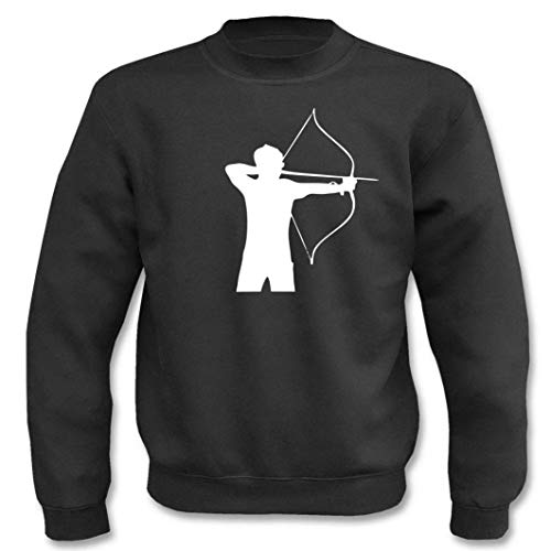Textilhandel Hering Pullover - Bogenschießen (Schwarz, L) von Textilhandel Hering