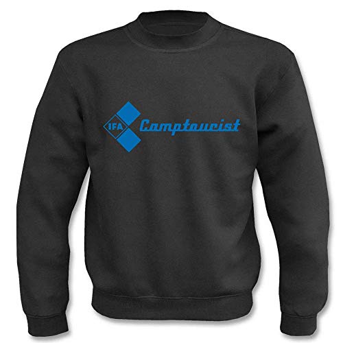 Textilhandel Hering Pullover - DDR Camptourist IFA Camper Klappfix Osten VEB DDR Ostdeutschland (Schwarz, XL) von Textilhandel Hering