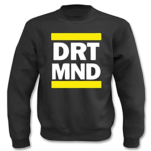 Textilhandel Hering Pullover - DRT MND Fussball Fans Ruhrpott Stadt Dortmund (Schwarz, x_l) von Textilhandel Hering