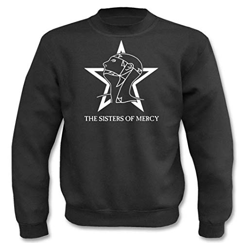 Textilhandel Hering Pullover - Sisters of Mercy I The Worlds Ende Simon PEGG Retro 80s Jahre (Schwarz, 3XL) von Textilhandel Hering