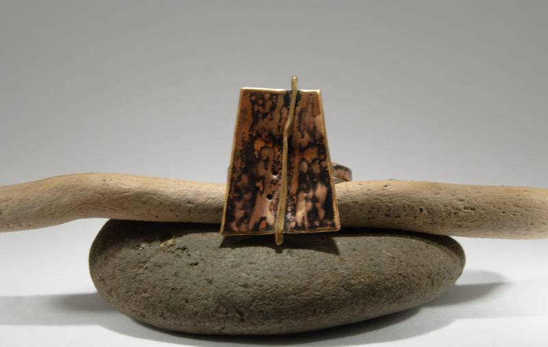 Avant-Garde-statement-Ring von TexturedHeartJewelry