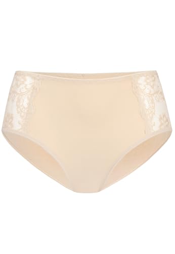 Teyli Unterhosen Damen Hoher Stand - Unterwäsche Frauen Baumwolle - Slip Damen Baumwolle Hinter der Hüfte - Slips Frauen - Panties Women - Unterhosen Bequeme und Atmungsaktive Beige 3XL von Teyli