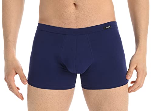 Teyli Boxershorts Herren Baumwolle - Komfortable Unterhosen für Männer - Klassische Herren Boxershorts für den Alltag - Bequeme Unterwäsche für Herren - Stilvolle Unterhosen für Herren Blau M von Teyli