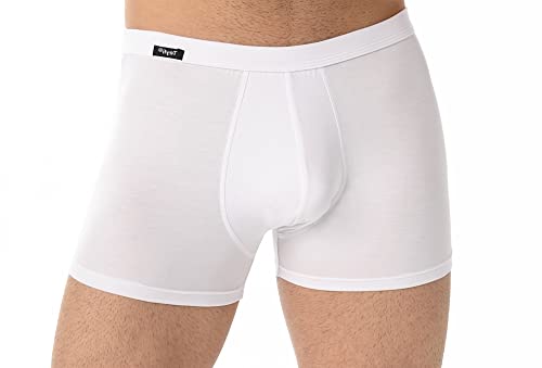 Teyli Boxershorts Herren Baumwolle - Komfortable Unterhosen für Männer - Klassische Herren Boxershorts für den Alltag - Bequeme Unterwäsche für Herren - Stilvolle Unterhosen für Herren Weiß 3XL von Teyli