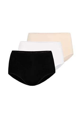 Teyli Damen 3er Pack Slips aus Hochwertiger Baumwolle - Damen-Unterhosen - Damen Unterwäsche - Unterwäsche Pantys Damen Slips - Unterwäsche Frauen Pantys Mehrfarbig L von Teyli