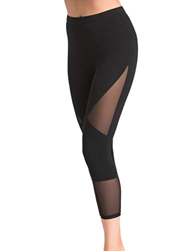 Teyli Damen 7/8 Baumwolle Leggings Tina Schwarz XL von Teyli