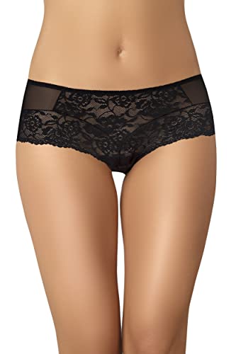 Teyli Damen Slip Mesh Unterhosen mit Spitze Kassi Schwarz S Teyli Damen Slip Mesh Unterhosen mit Spitze Kassi Schwarz S von Teyli