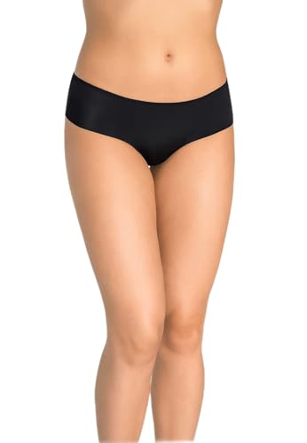 Teyli Damen Slip Nahtlose Unterhosen Skinny Schwarz S von Teyli